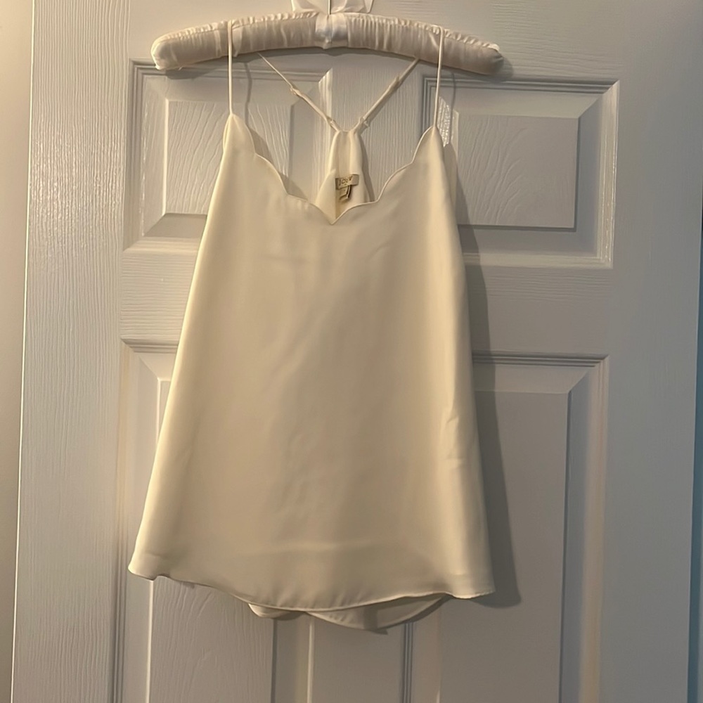 J Crew scalloped tank top